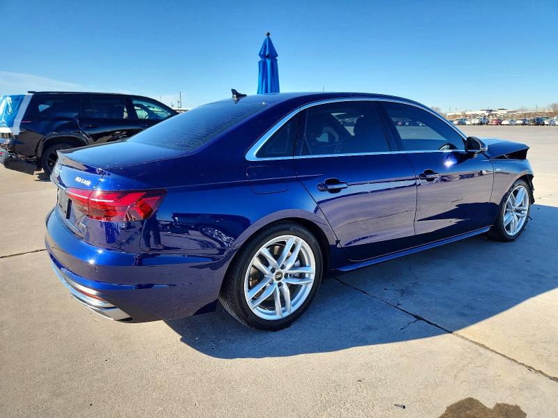 2023 Audi A4 მანქანა იყიდება აუქციონზე, vin: WAUDAAF41PN020878, აუქციონის ნომერი: 99030755