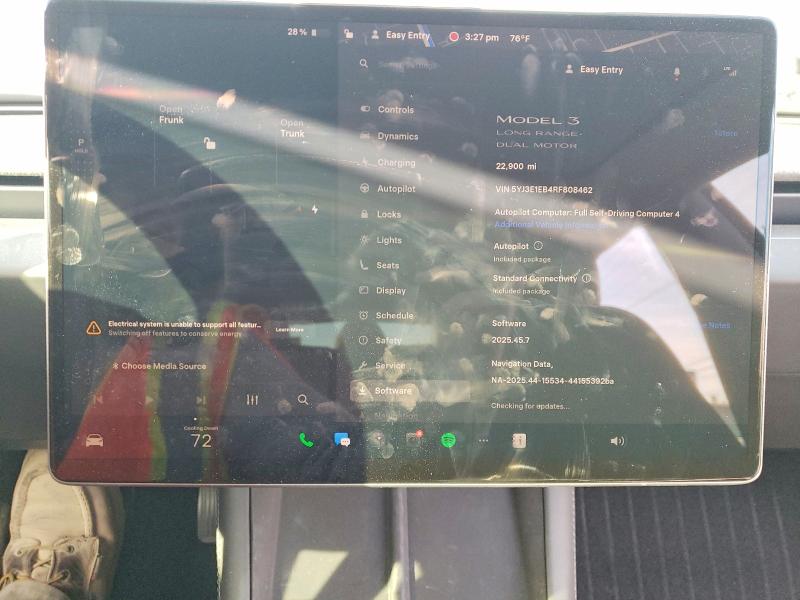 Продажа на аукционе авто 2024 Tesla Model 3, vin: 5YJ3E1EB4RF808462, номер лота: 75144715