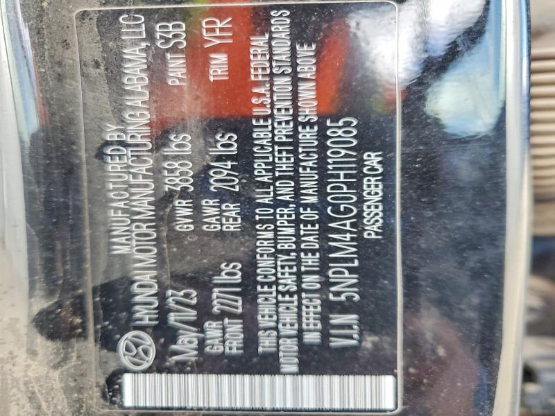 99494955 :رقم المزاد ، 5NPLM4AG0PH119085 vin ، 2023 Hyundai Elantra مزاد بيع