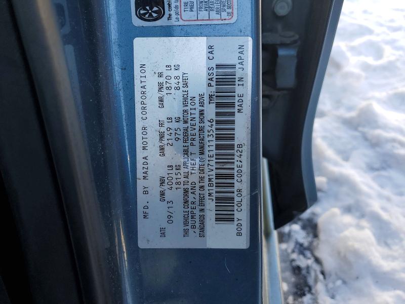 Aukcja sprzedaży 2014 Mazda 3, vin: JM1BM1V71E1113546, numer aukcji: 72271585