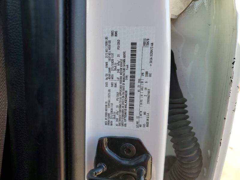 2020 Ford F150 მანქანა იყიდება აუქციონზე, vin: 1FTEW1E46LKE54638, აუქციონის ნომერი: 74448545