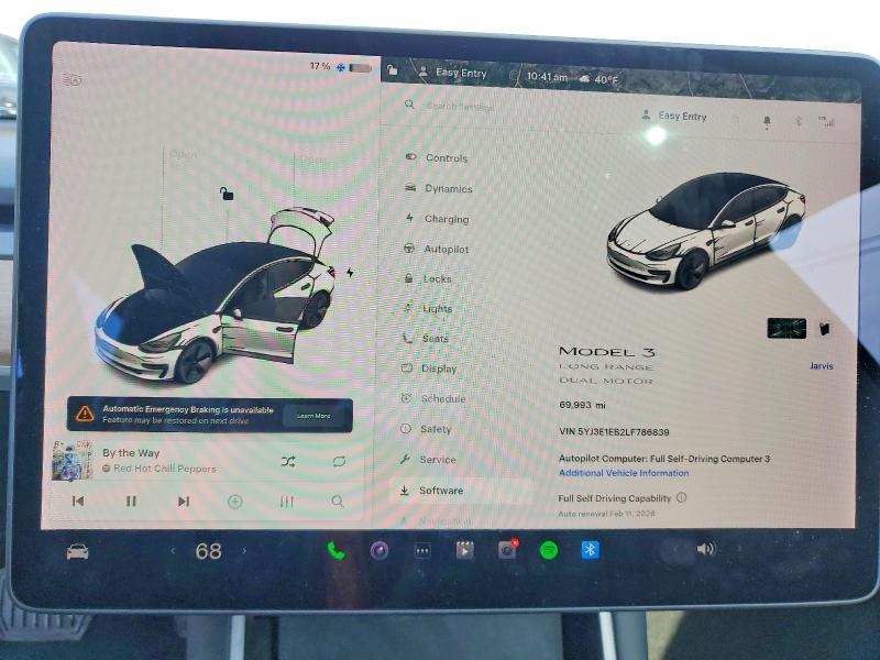 Продаж на аукціоні авто 2020 Tesla Model 3, vin: 5YJ3E1EB2LF786839, номер лоту: 74409255