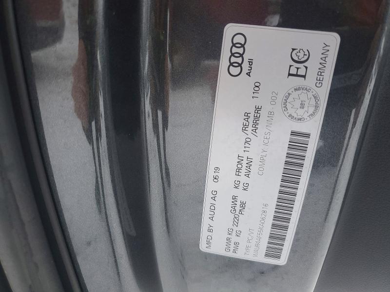 Aukcja sprzedaży 2019 Audi S5, vin: WAUR4AF55KA062816, numer aukcji: 97172535