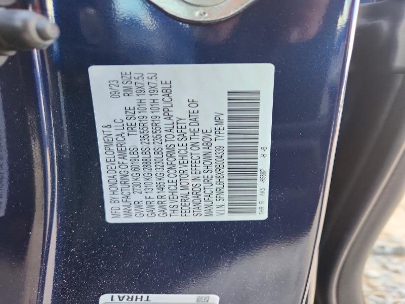 72175105 :رقم المزاد ، 5FNRL6H8XRB004339 vin ، 2024 Honda Odyssey مزاد بيع