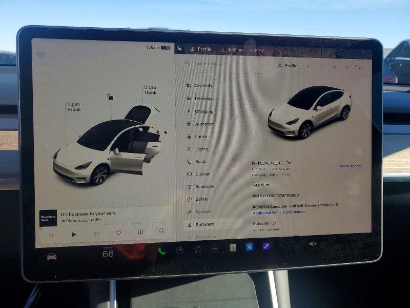 Aukcja sprzedaży 2021 Tesla Model Y, vin: 5YJYGDEE7MF118600, numer aukcji: 99654895