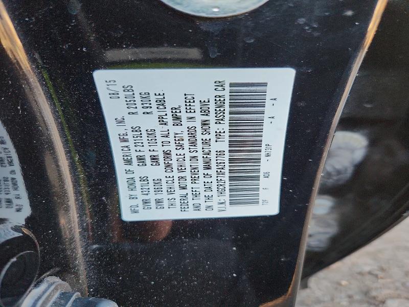Aukcja sprzedaży 2015 Honda Accord, vin: 1HGCR2F7XFA267766, numer aukcji: 98427885