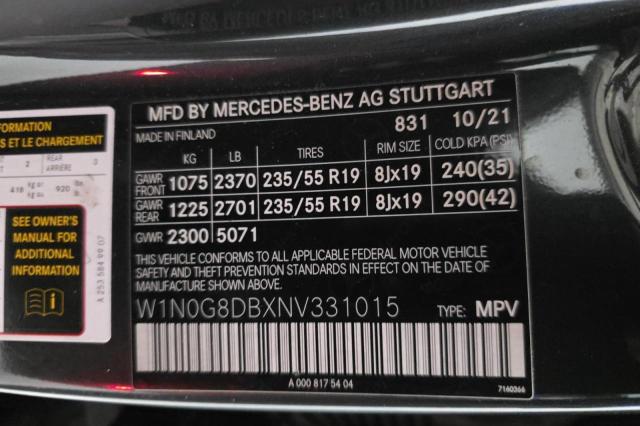 Продаж на аукціоні авто 2022 Mercedes-benz Glc 300, vin: W1N0G8DBXNV331015, номер лоту: 72409885