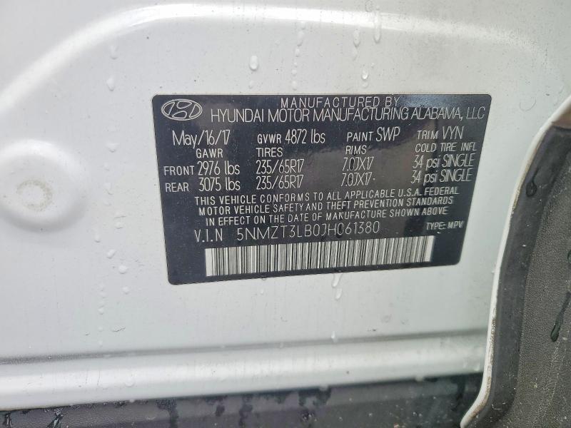 Aukcja sprzedaży 2018 Hyundai Santa Fe Sport, vin: 5NMZT3LB0JH061380, numer aukcji: 74429195