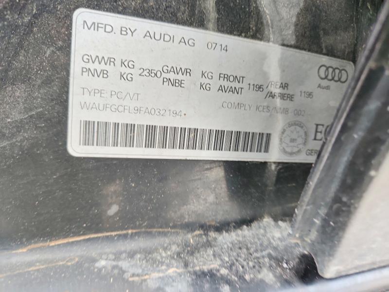 99284565 :رقم المزاد ، WAUFGCFL9FA032194 vin ، 2015 Audi S4 مزاد بيع