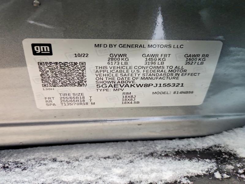 Продажа на аукционе авто 2023 Buick Enclave, vin: 5GAEVAKW8PJ155321, номер лота: 74586495