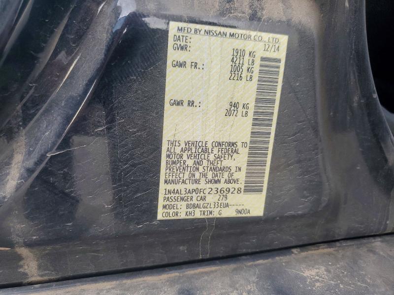Aukcja sprzedaży 2015 Nissan Altima, vin: 1N4AL3AP0FC236928, numer aukcji: 98383905