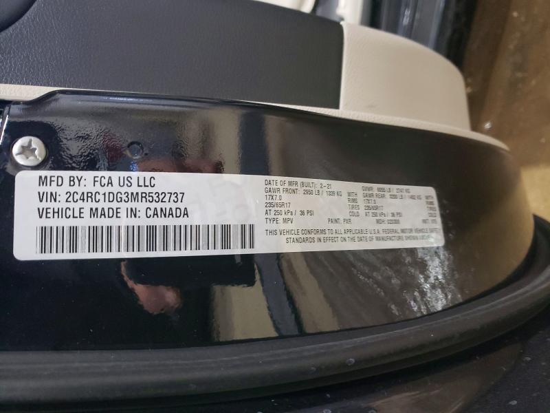 Продажа на аукционе авто 2021 Chrysler Voyager, vin: 2C4RC1DG3MR532737, номер лота: 74872035