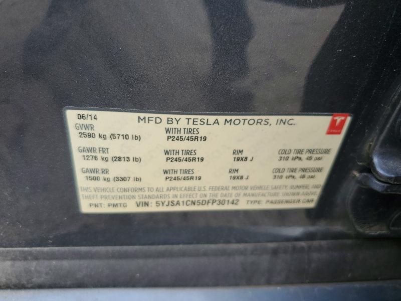 Aukcja sprzedaży 2013 Tesla Model S, vin: 5YJSA1CN5DFP30142, numer aukcji: 99594195