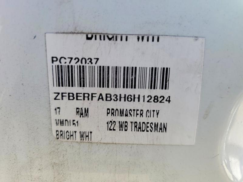 Aukcja sprzedaży 2017 Ram Promaster, vin: ZFBERFAB3H6H12824, numer aukcji: 74252105