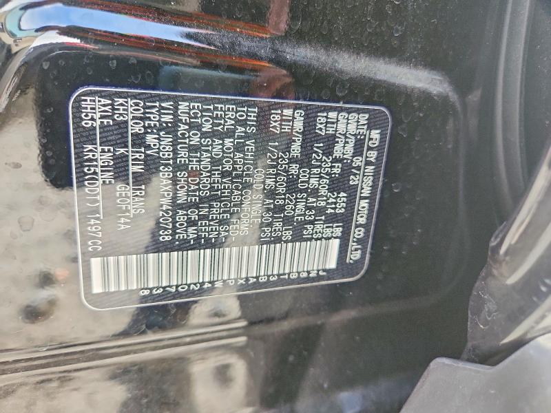 Продажа на аукционе авто 2023 Nissan Rogue, vin: JN8BT3BAXPW420738, номер лота: 75560535