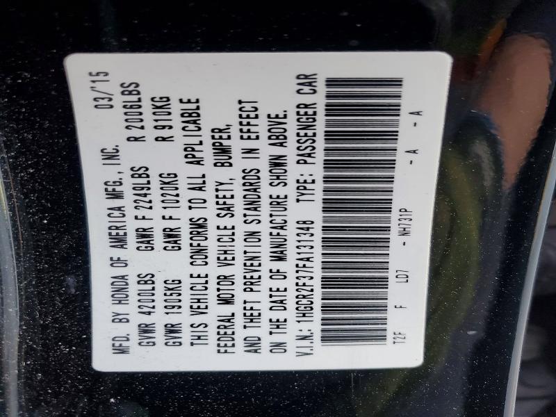 Продаж на аукціоні авто 2015 Honda Accord, vin: 1HGCR2F37FA131348, номер лоту: 74451965