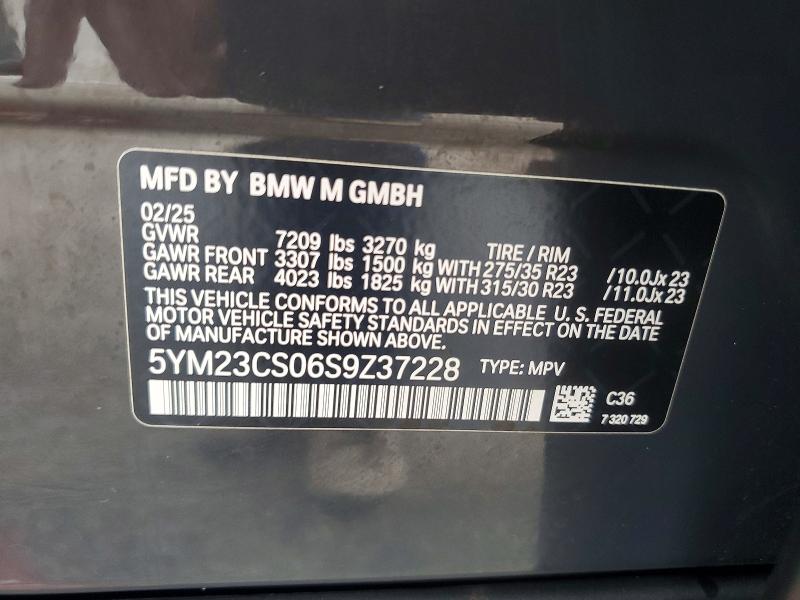 Продаж на аукціоні авто 2025 Bmw Xm, vin: 5YM23CS06S9Z37228, номер лоту: 72203925