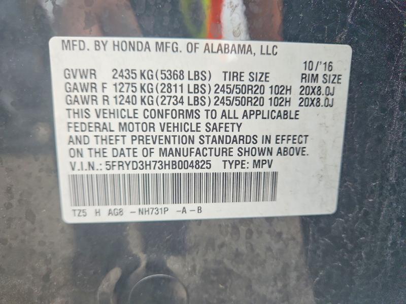 Продаж на аукціоні авто 2017 Acura Mdx Techno, vin: 5FRYD3H73HB004825, номер лоту: 98180895