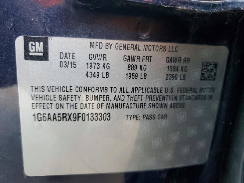 Aukcja sprzedaży 2015 Cadillac Ats, vin: 1G6AA5RX9F0133303, numer aukcji: 73066125