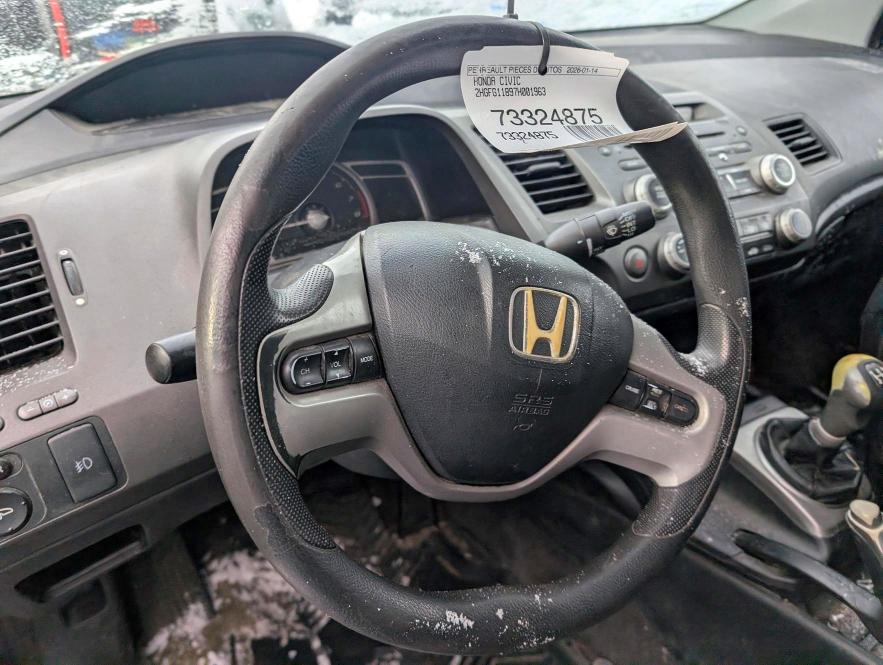 2007 Honda Civic Ex მანქანა იყიდება აუქციონზე, vin: 2HGFG11897H001963, აუქციონის ნომერი: 73324875