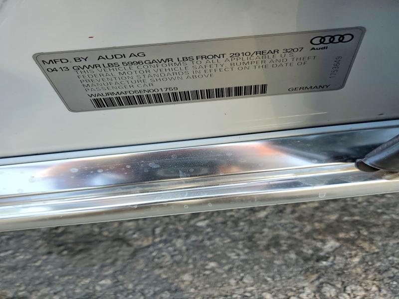 Продаж на аукціоні авто 2014 Audi A8 L Tdi Q, vin: WAURMAFD5EN001759, номер лоту: 73883375