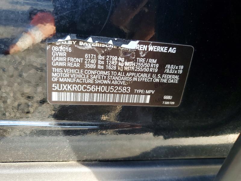 Aukcja sprzedaży 2017 Bmw X5, vin: 5UXKR0C56H0U52583, numer aukcji: 98596005