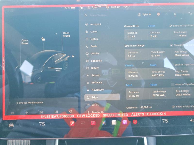 2018 Tesla Model 3 მანქანა იყიდება აუქციონზე, vin: 5YJ3E1EA7JF016088, აუქციონის ნომერი: 73080785