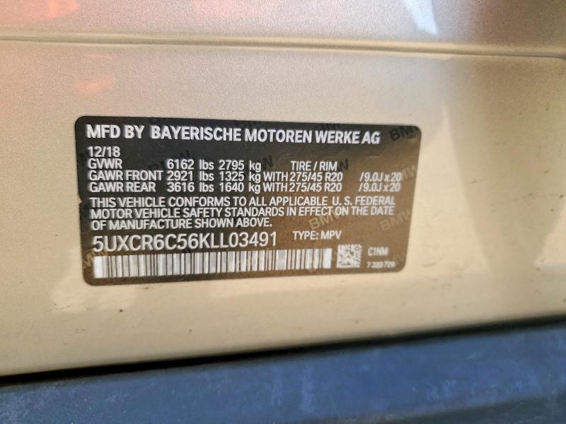 Продажа на аукционе авто 2019 Bmw X5, vin: 5UXCR6C56KLL03491, номер лота: 73104665
