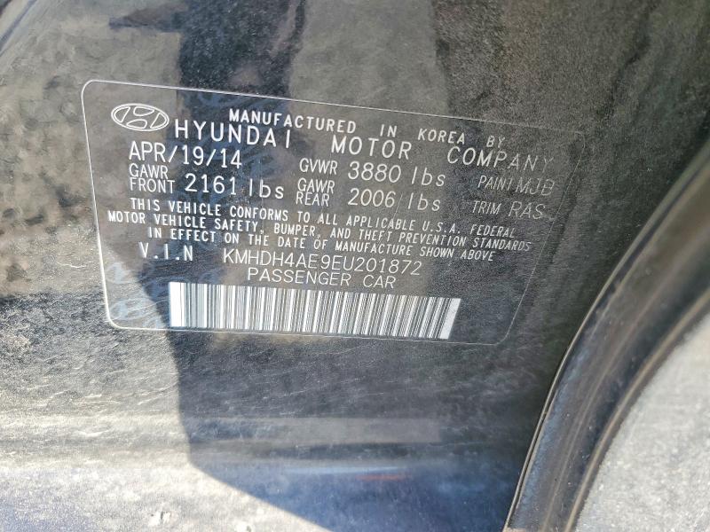 Продажа на аукционе авто 2014 Hyundai Elantra, vin: KMHDH4AE9EU201872, номер лота: 99875705