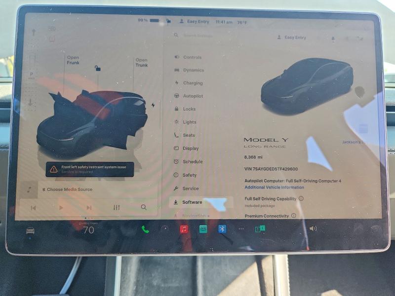2026 Tesla Model Y მანქანა იყიდება აუქციონზე, vin: 7SAYGDED5TF429600, აუქციონის ნომერი: 75306485