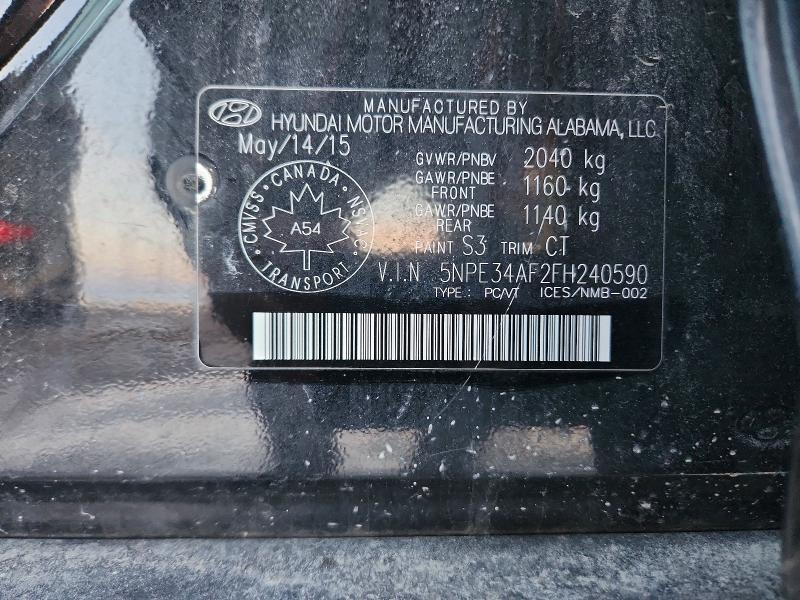 Продажа на аукционе авто 2015 Hyundai Sonata Spo, vin: 5NPE34AF2FH240590, номер лота: 73531535