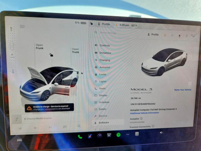 2025 Tesla Model 3 მანქანა იყიდება აუქციონზე, vin: 5YJ3E1EA8SF902342, აუქციონის ნომერი: 97425095