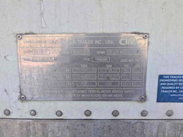 Aukcja sprzedaży 2018 Cimc Reefer Trailer Reefer, vin: 527SR5325JM012107, numer aukcji: 75684795