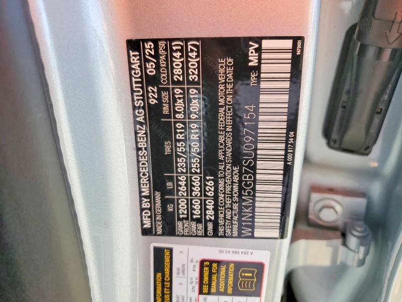 75279665 :رقم المزاد ، W1NKM5GB7SU097154 vin ، 2025 Mercedes-benz Glc مزاد بيع