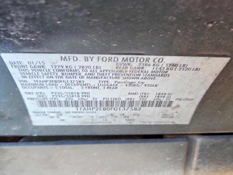 Продаж на аукціоні авто 2015 Ford Taurus, vin: 1FAHP2E80FG137583, номер лоту: 74458015