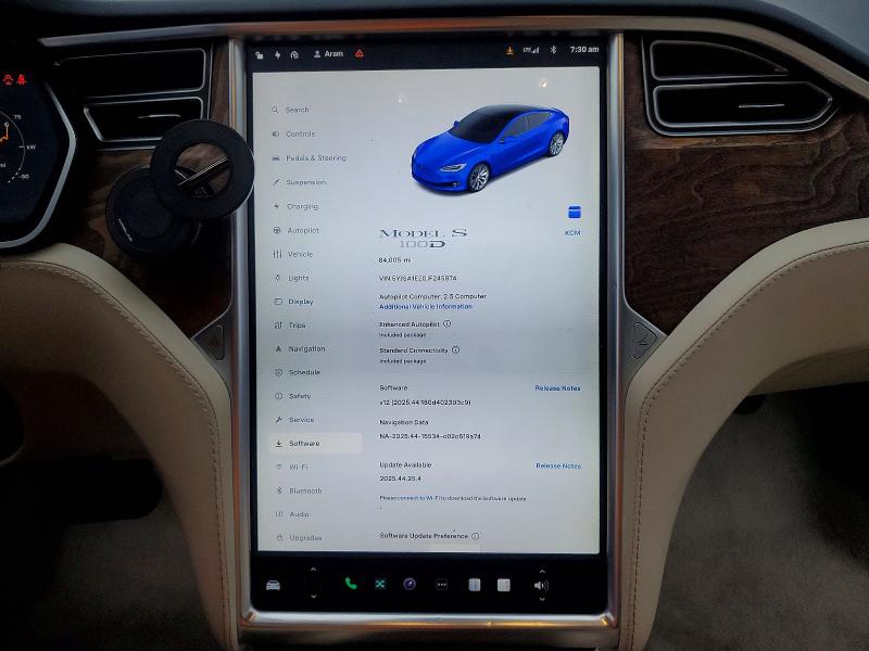 98663915 :رقم المزاد ، 5YJSA1E20JF245874 vin ، 2018 Tesla Model S مزاد بيع