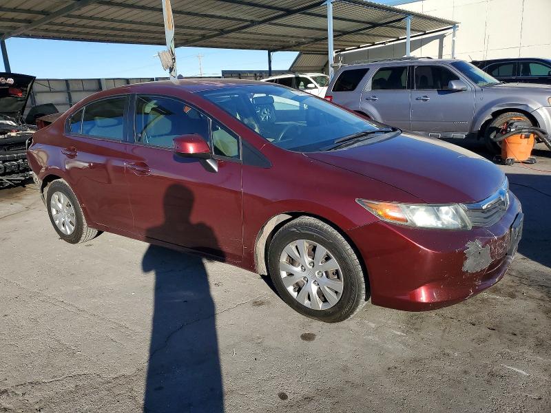 72499055 :رقم المزاد ، 2HGFB2F56CH596428 vin ، 2012 Honda Civic مزاد بيع