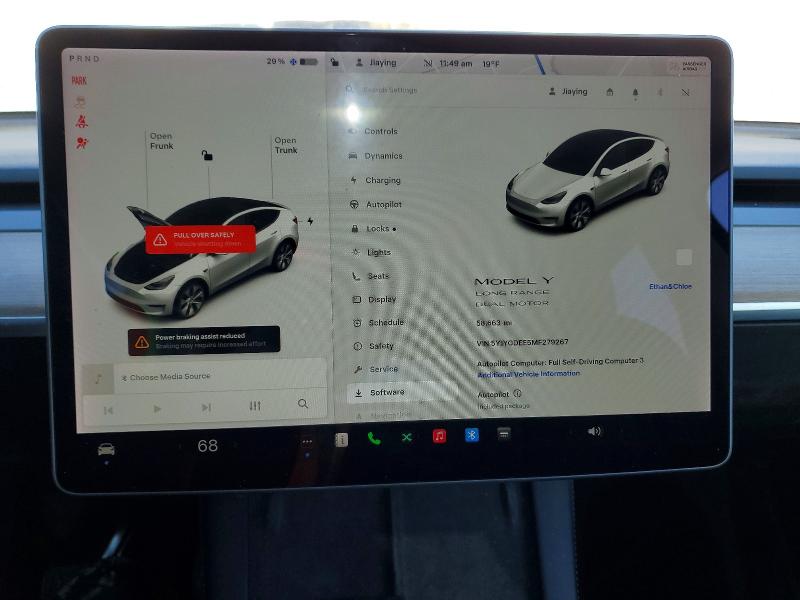 Продаж на аукціоні авто 2021 Tesla Model Y, vin: 5YJYGDEE5MF279267, номер лоту: 74874725