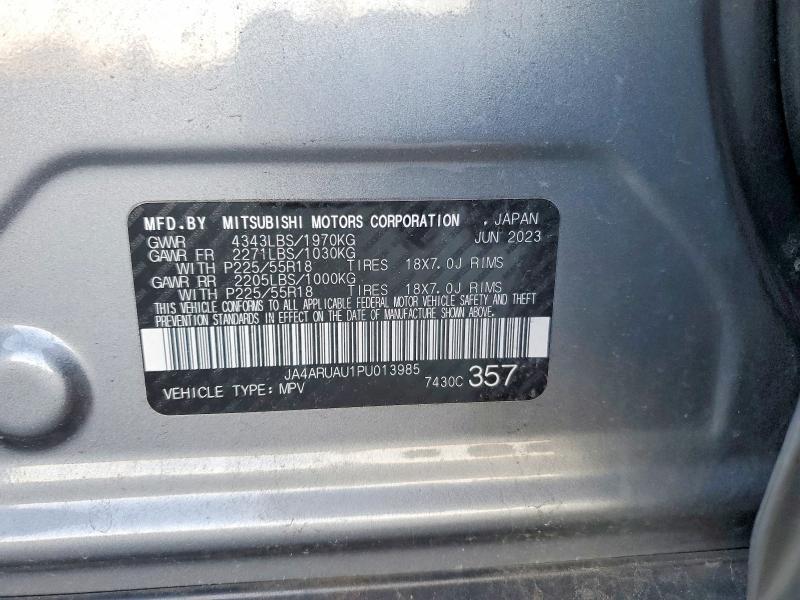 Продаж на аукціоні авто 2023 Mitsubishi Outlander Sport, vin: JA4ARUAU1PU013985, номер лоту: 73110295
