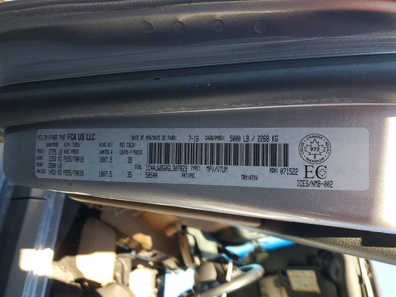 Aukcja sprzedaży 2016 Jeep Wrangler, vin: 1C4AJWBG0GL307823, numer aukcji: 72857775