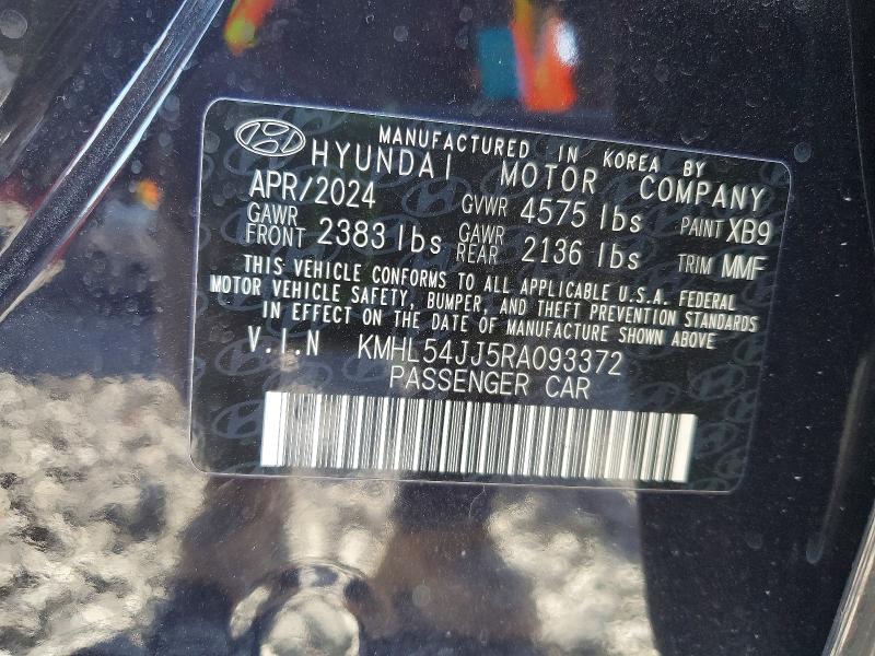 Продаж на аукціоні авто 2024 Hyundai Sonata Hybrid, vin: KMHL54JJ5RA093372, номер лоту: 73127855