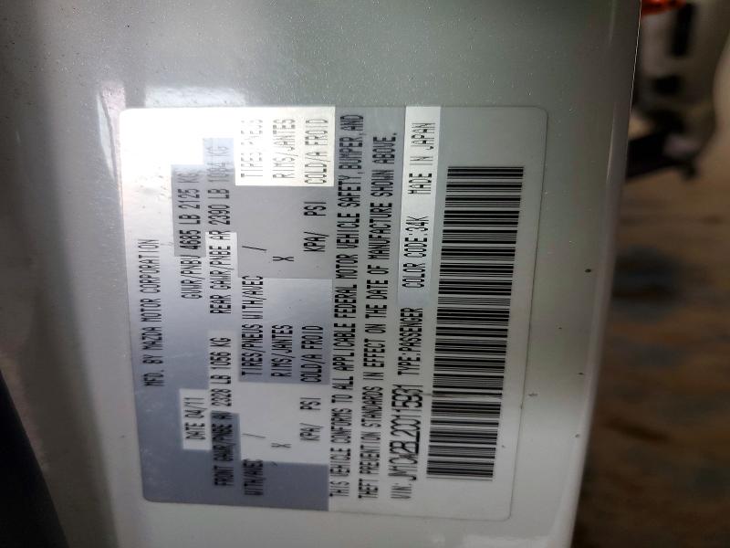 Aukcja sprzedaży 2012 Mazda 5, vin: JM1CW2BL2C0115931, numer aukcji: 72228565