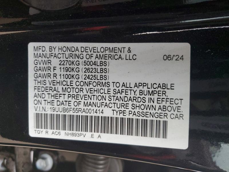 Продаж на аукціоні авто 2024 Acura Tlx, vin: 19UUB6F55RA001414, номер лоту: 97550565