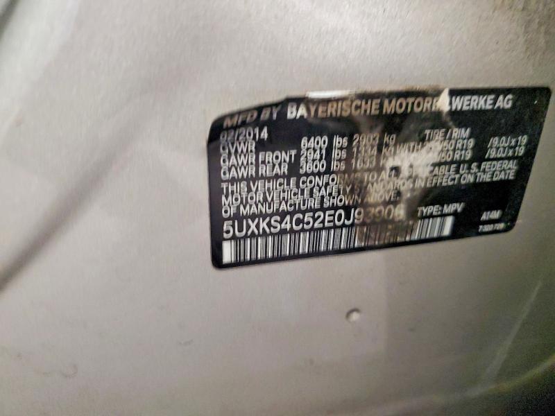 Продажа на аукционе авто 2014 Bmw X5 Xdrive3, vin: 5UXKS4C52E0J93906, номер лота: 75372555