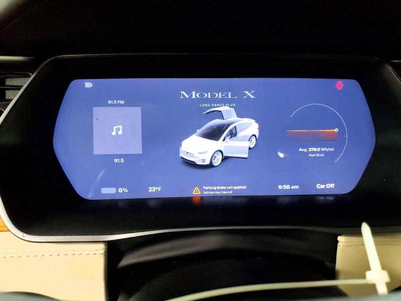 74484935 :رقم المزاد ، 5YJXCDE23LF298783 vin ، 2020 Tesla Model X مزاد بيع