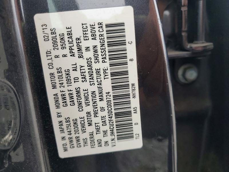 Aukcja sprzedaży 2013 Acura Tsx, vin: JH4CU2F45DC009724, numer aukcji: 98883065