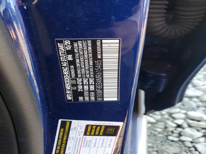 72585075 :رقم المزاد ، W1KWF8EB4MR615465 vin ، 2021 Mercedes-benz C 300 4mat مزاد بيع