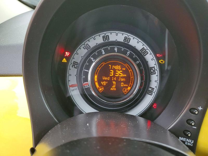 2012 Fiat 500 მანქანა იყიდება აუქციონზე, vin: 3C3CFFAR0CT330471, აუქციონის ნომერი: 74119105