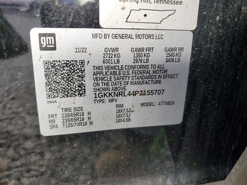 Aukcja sprzedaży 2023 Gmc Acadia, vin: 1GKKNRL44PZ155707, numer aukcji: 72676565
