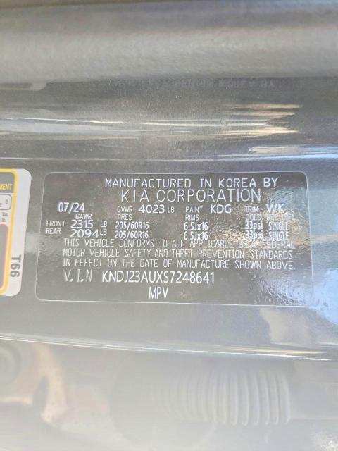 74795385 :رقم المزاد ، KNDJ23AUXS7248641 vin ، 2025 Kia Soul Lx مزاد بيع